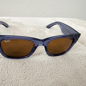 Ray-Ban Navy Frame with Brown Lenses